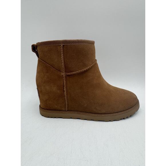 UGG CLASSIC FEMME MINI Women's NEW Boot Brown US Size 6 Medium (1104609) - Picture 4 of 11